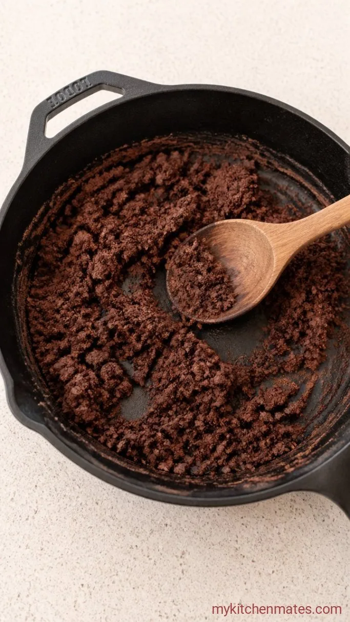 Step 1: Toast the Flour and Cocoa