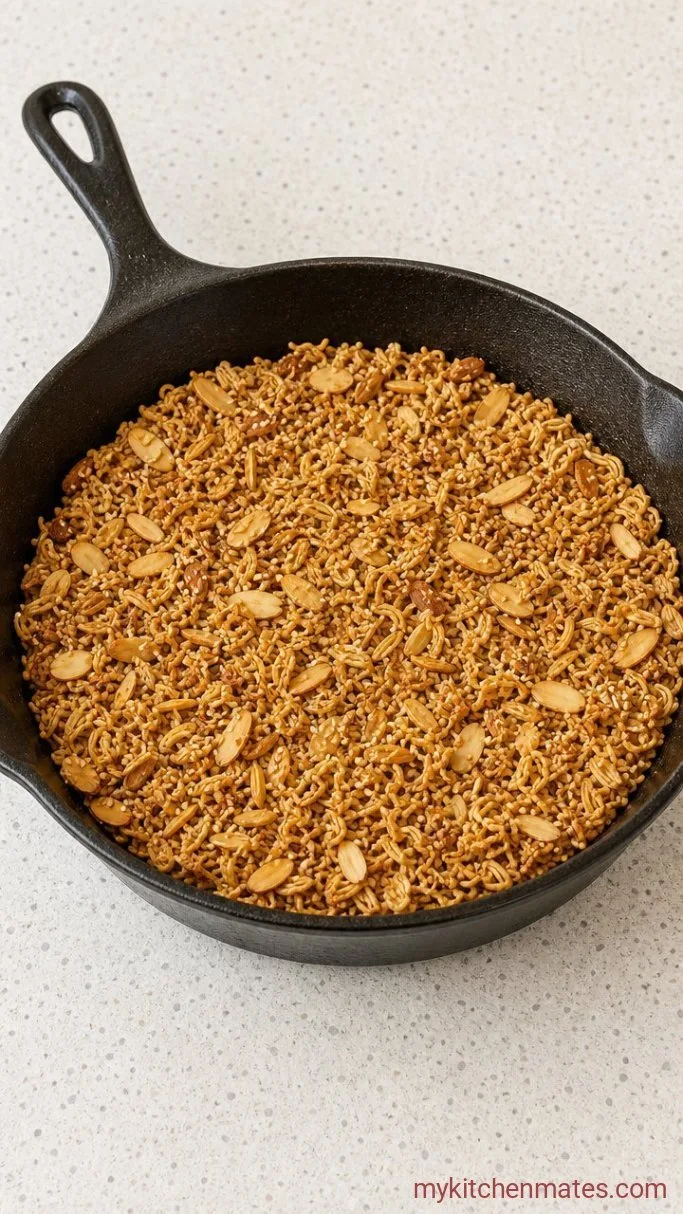 Step 1: Toast the Ramen and Nuts