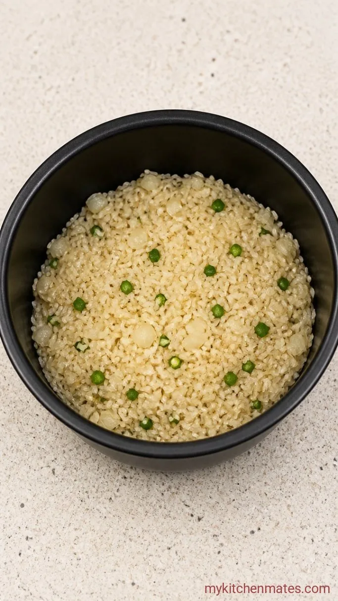 Step 1: Toast the Rice and Aromatics