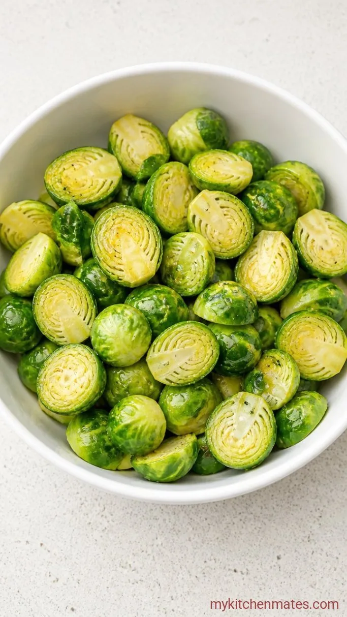 Step 1: Toss the Brussel Sprouts