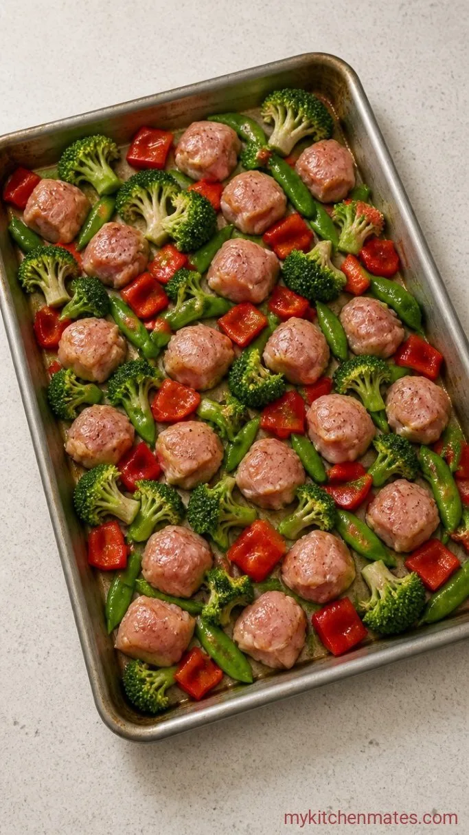 Step 1: Toss the Chicken and Veggies