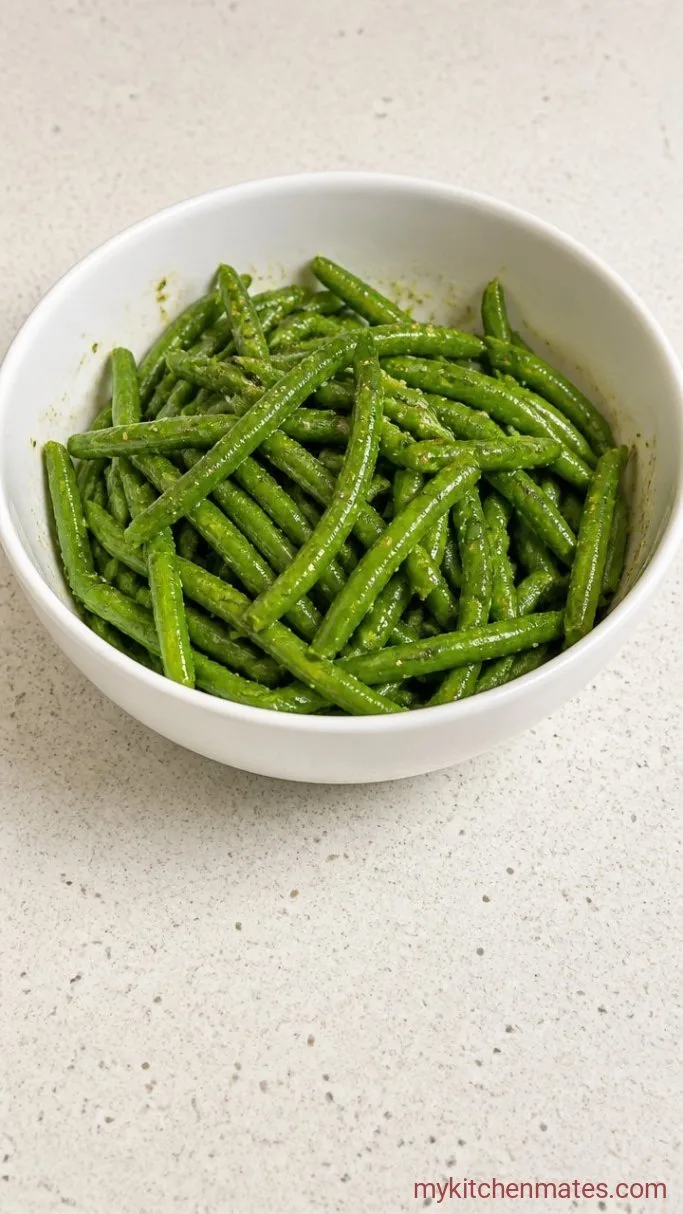 Step 1: Toss the Green Beans with Seasoning