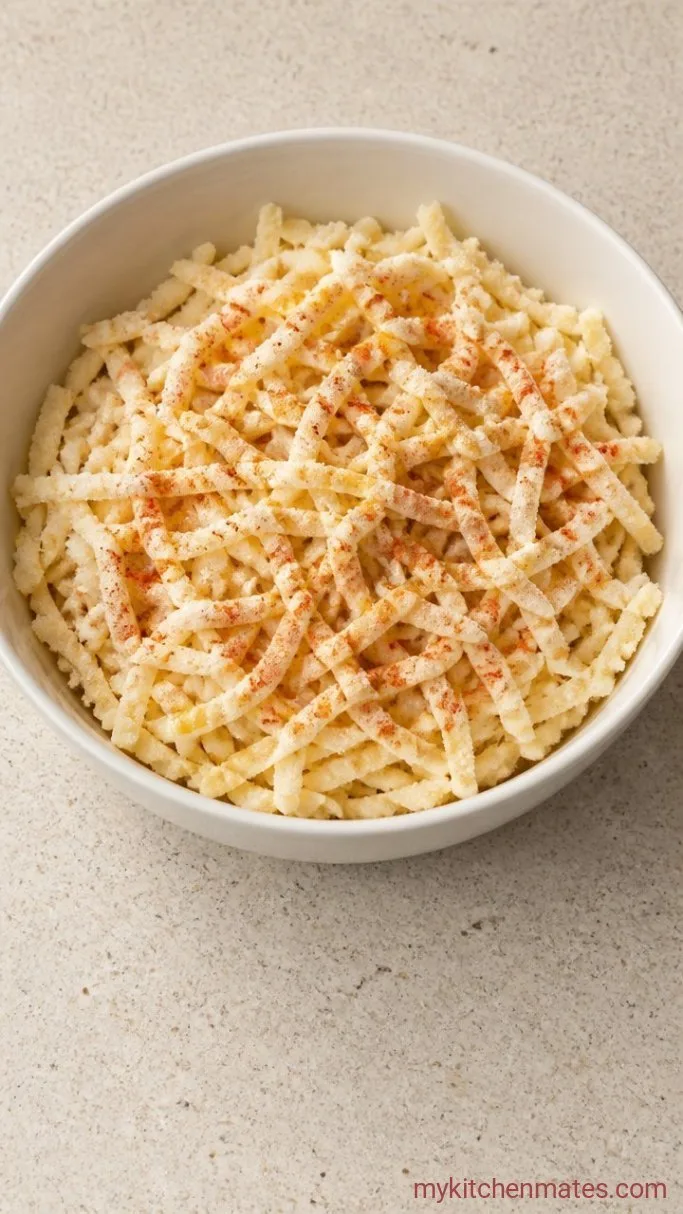 Step 1: Toss the Hashbrowns with Oil