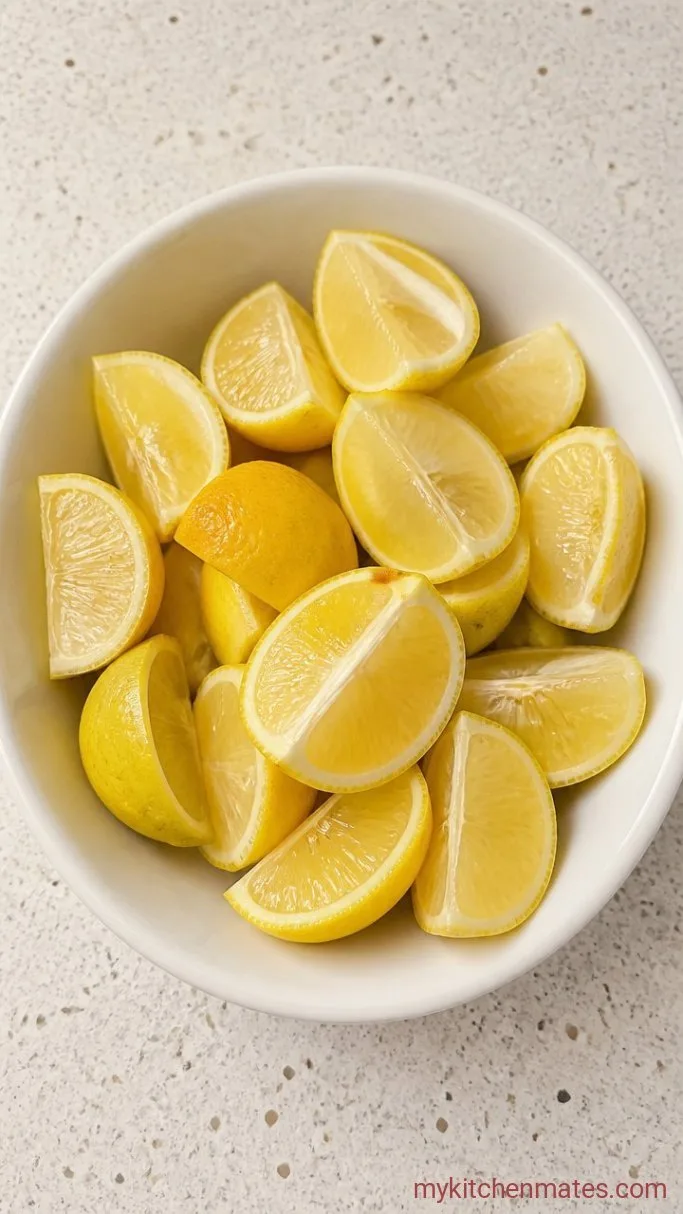 Spicy & Tangy Indian Lemon Pickle (Nimbu Ka Achar) Step 1: Wash and Cut the Lemons