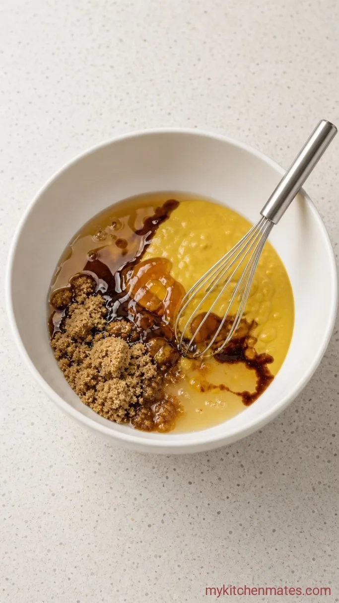 Quick 5-Minute Mustard BBQ Sauce Step 1: Whisk the Base