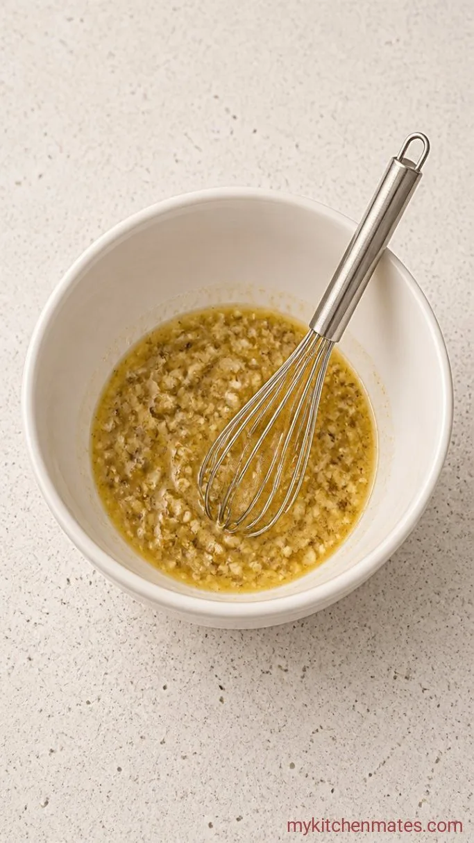 Homemade Caesar Salad Dressing Step 1: Whisk the Base