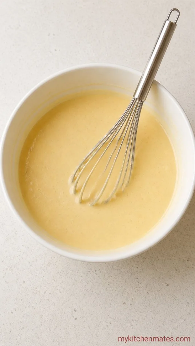 4-Ingredient Fluffy Protein Pancakes Step 1: Whisk the Batter