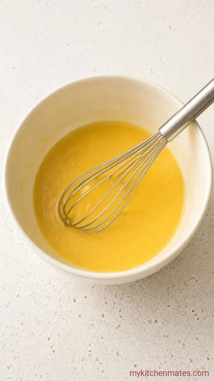 Gooey Brownie Pudding Dessert Step 1: Whisk the Butter, Sugar, and Eggs