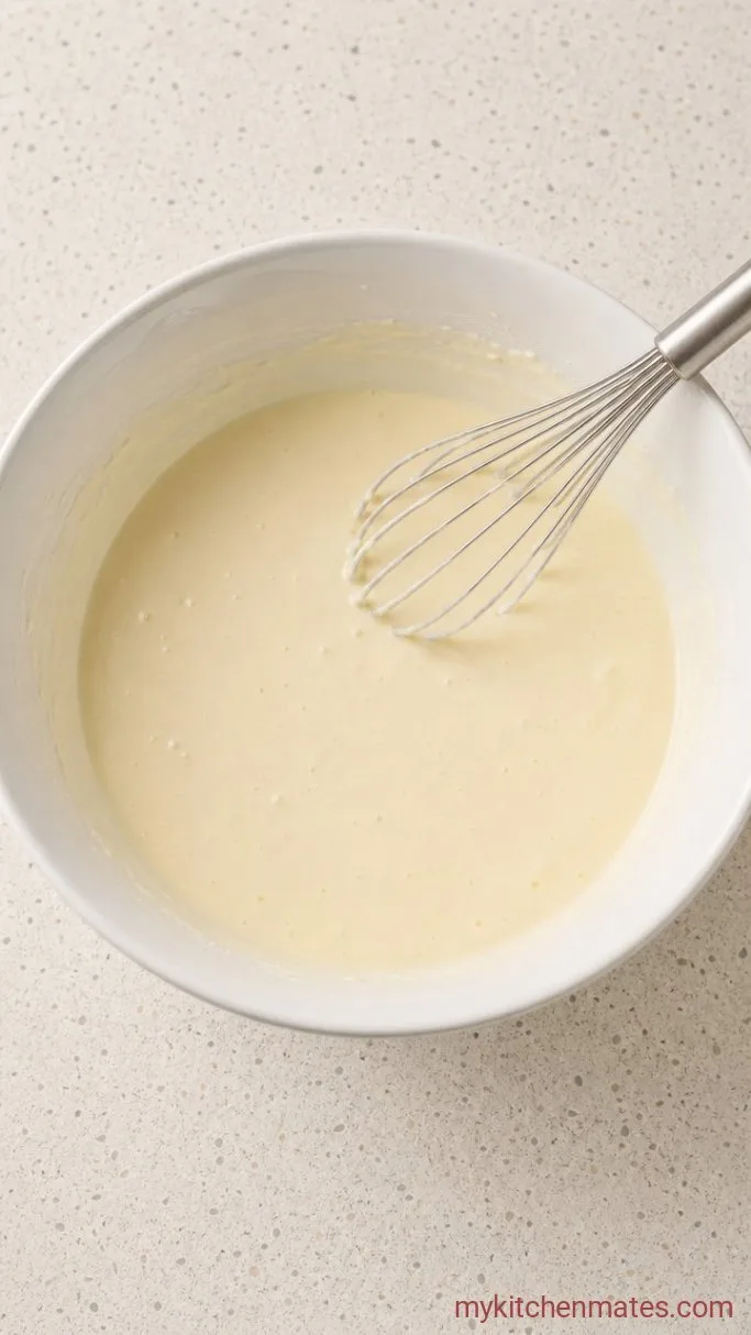 Strawberry Cheesecake Cake with Fresh Berry Frosting Step 1: Whisk the Cheesecake Layer