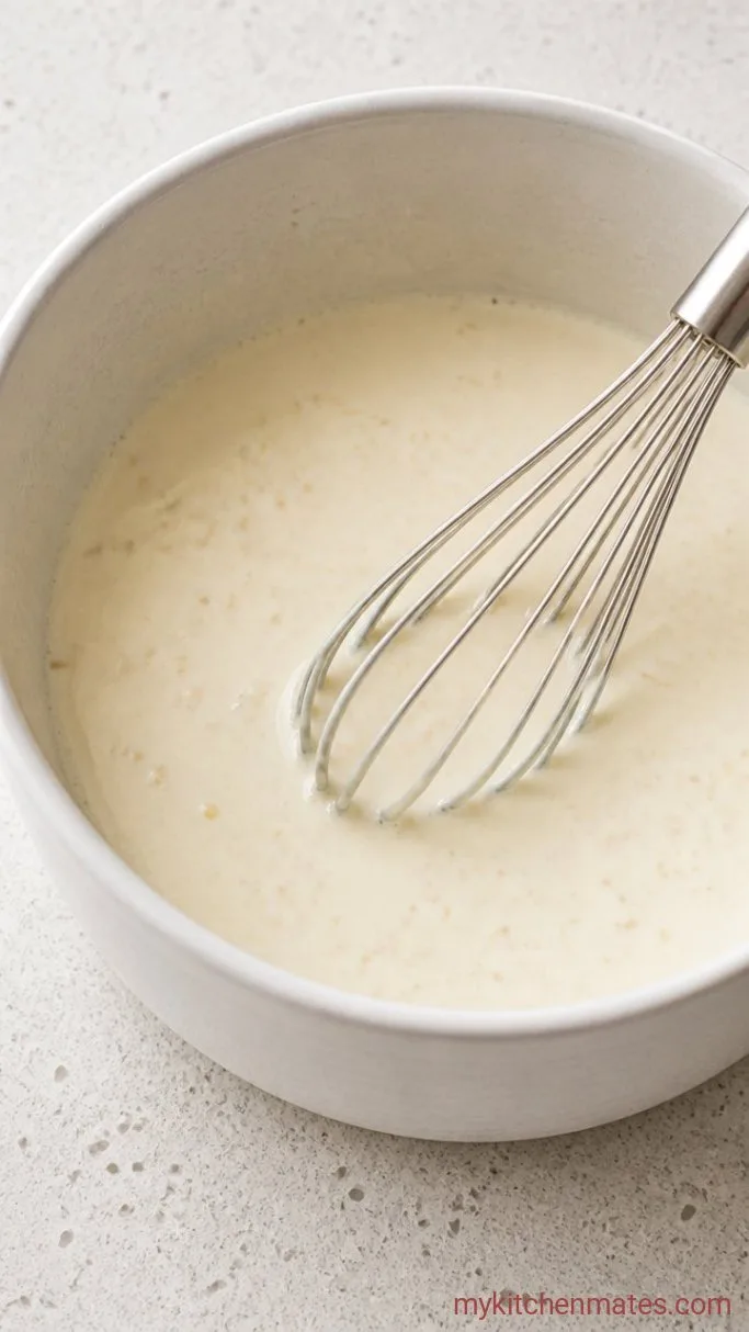 Hands-Off Crockpot Scalloped Potatoes Step 1: Whisk the Cream Sauce