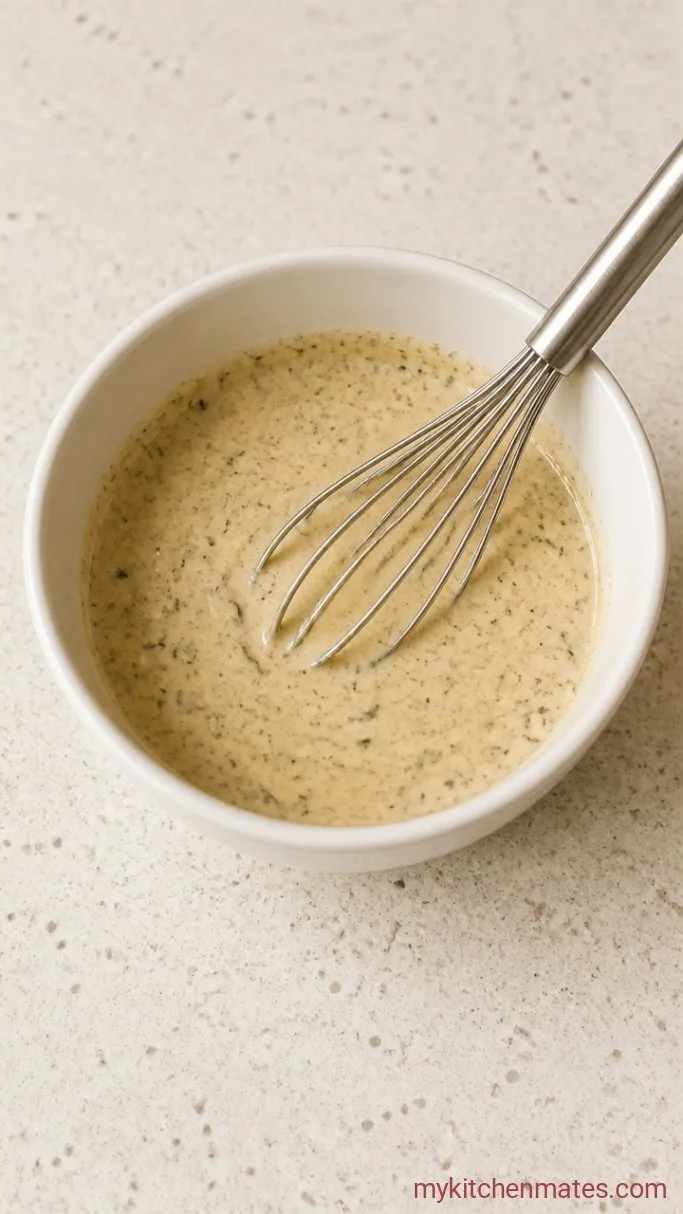 Italian Hoagie Dip: All the Flavor of an Italian Sub in a Dip Step 1: Whisk the Creamy Base