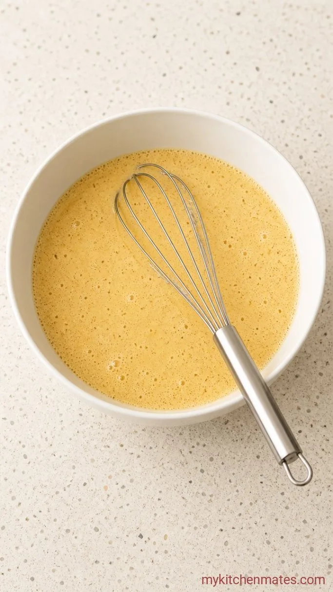Overnight Crockpot French Toast Casserole Step 1: Whisk the Custard