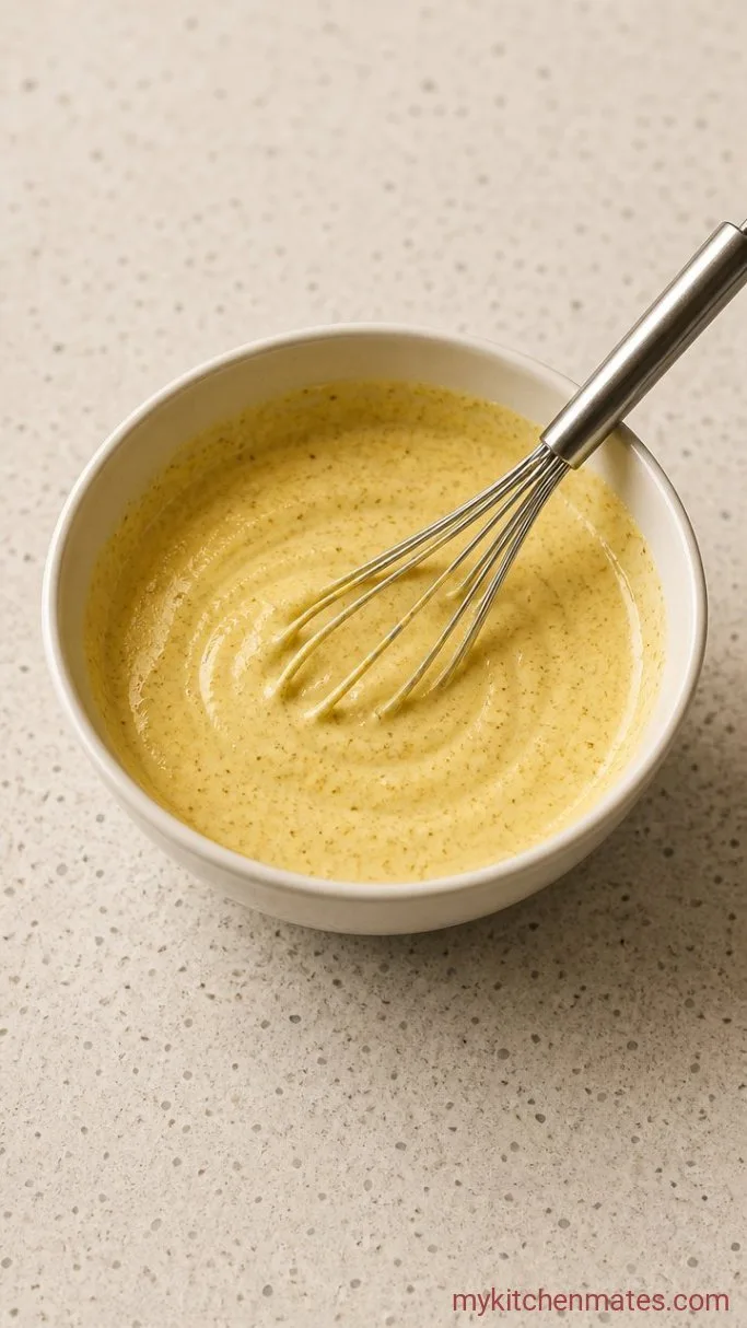 15-Minute Creamy Curry Chicken Salad Step 1: Whisk the Dressing