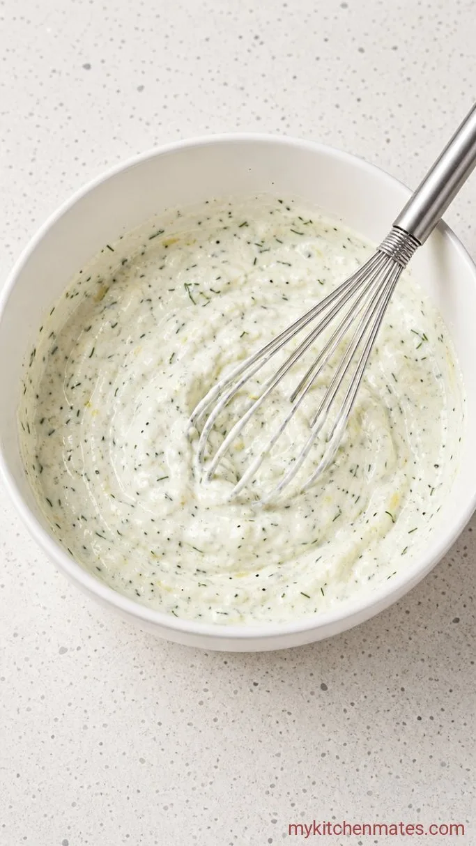 Quick High-Protein Tuna Salad with Greek Yogurt Step 1: Whisk the Dressing