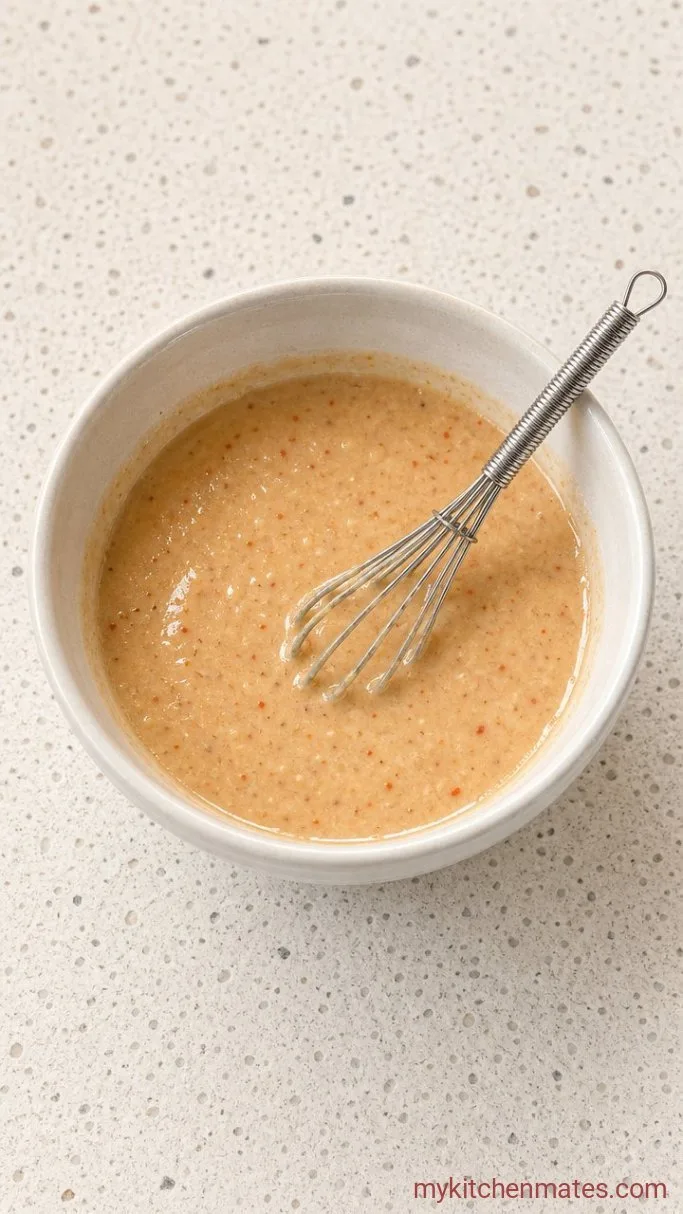 10-Minute Smoked Salmon Bowl with Creamy Sesame Dressing Step 1: Whisk the Dressing