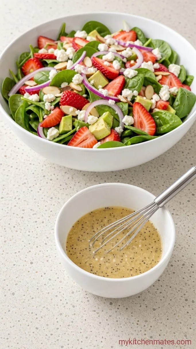Bright Strawberry Avocado Salad with Poppy Seed Dressing Step 1: Whisk the Dressing
