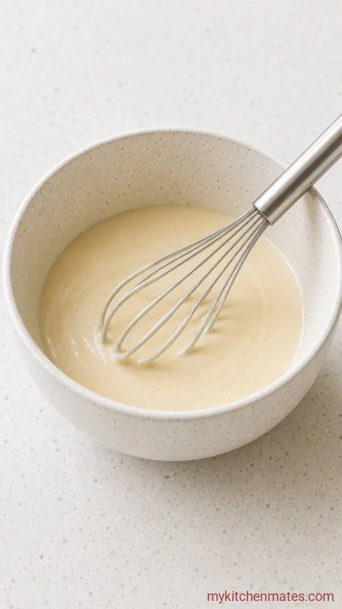 15-Minute Creamy Vegan Broccoli Salad Step 1: Whisk the Dressing