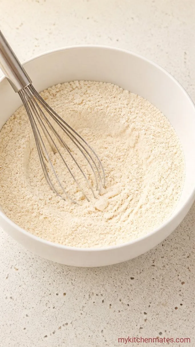 Two Fast Birthday Cake Step 1: Whisk the Dry Ingredients