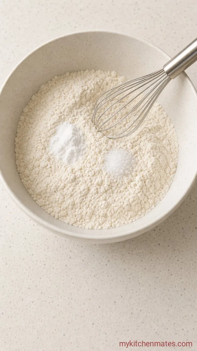 Moist Banana Cake with Cream Cheese Frosting Step 1: Whisk the Dry Ingredients