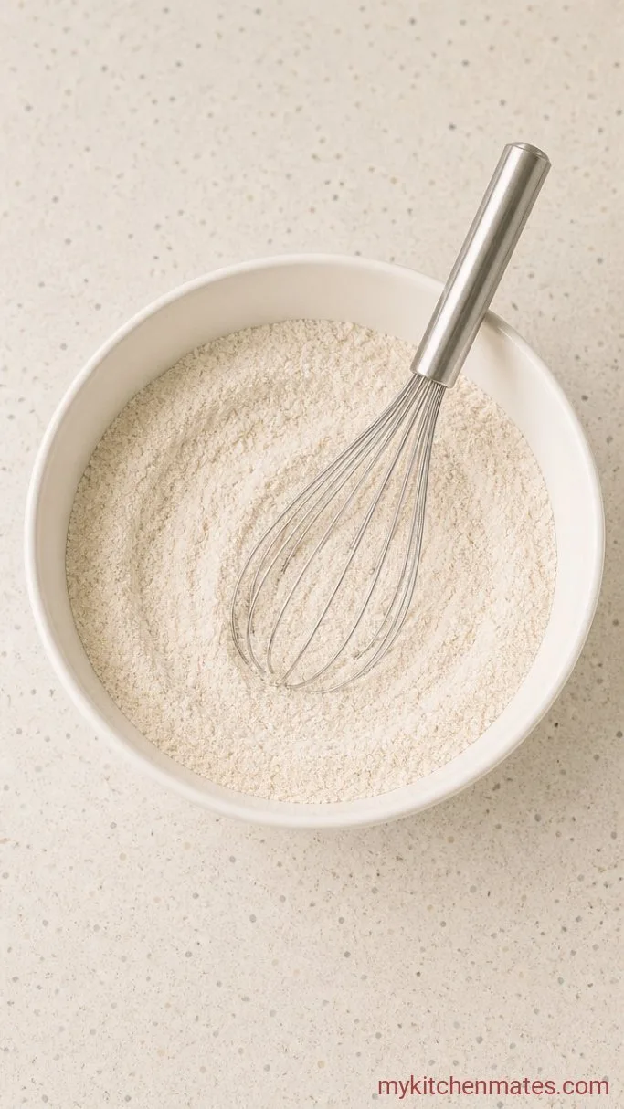 Moist Gluten Free Lemon Cake (No Gritty Texture) Step 1: Whisk the Dry Ingredients