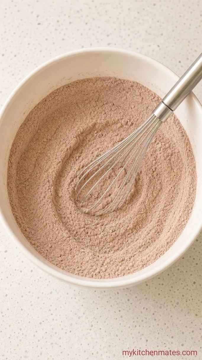 One-Bowl Chocolate Coconut Cake Step 1: Whisk the Dry Ingredients