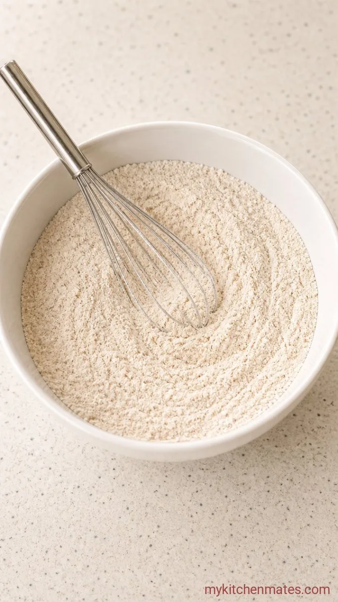 Moist Sourdough Carrot Cake with Cream Cheese Frosting Step 1: Whisk the Dry Ingredients