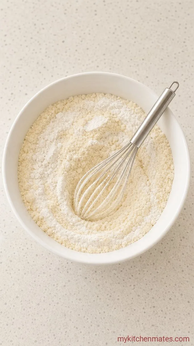 One-Bowl Lemon Almond Cake Step 1: Whisk the Dry Ingredients