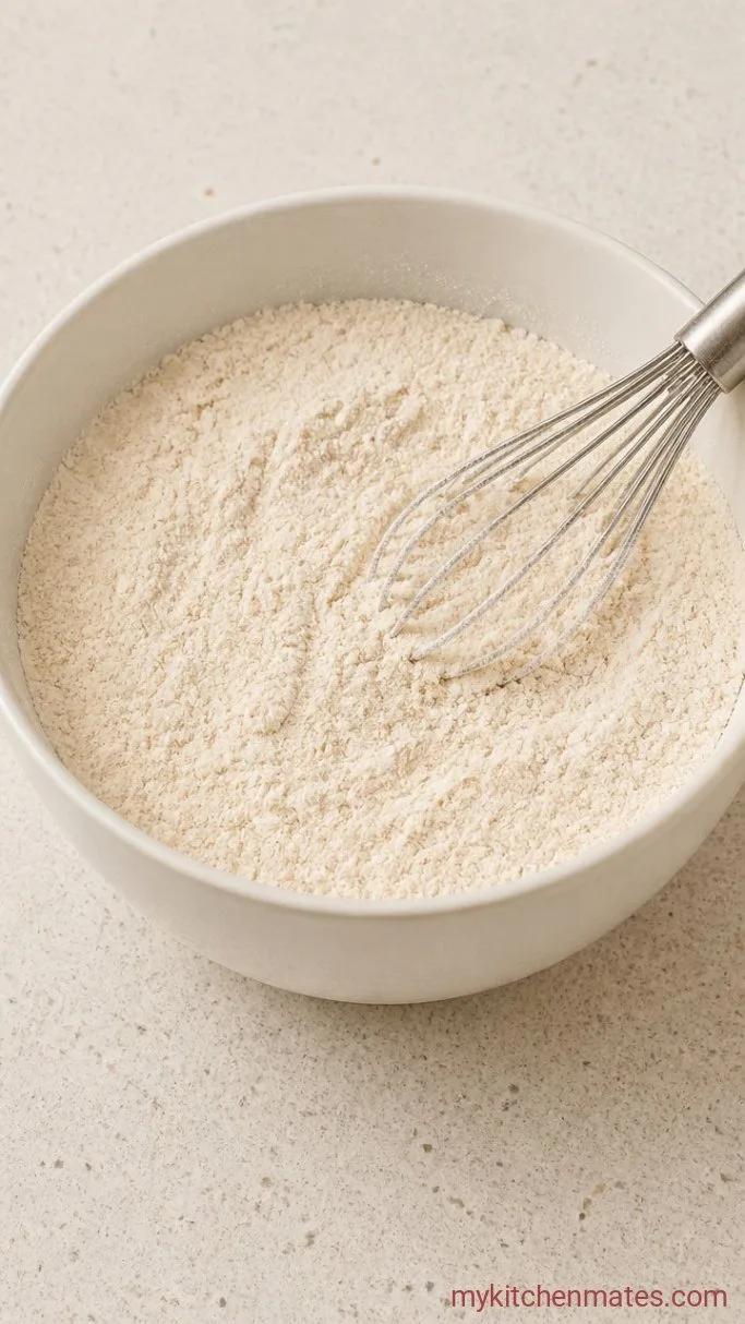 Pineapple Delight Cake That Stays Moist for Days Step 1: Whisk the Dry Ingredients