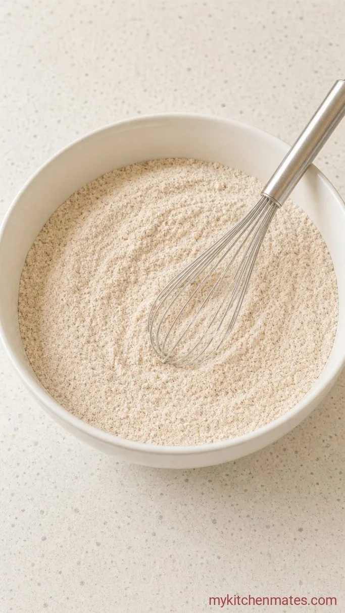 1-Bowl Dairy Free Pumpkin Muffins Step 1: Whisk the Dry Ingredients