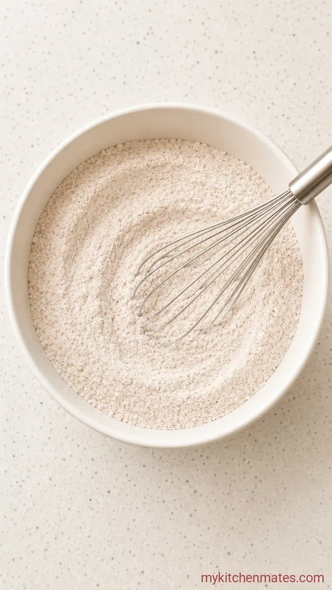 Moist Hawaiian Banana Bread with Pineapple and Coconut Step 1: Whisk the Dry Ingredients