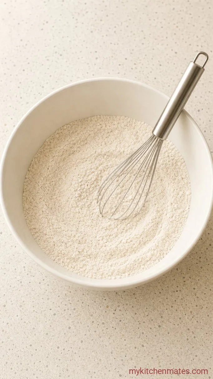 One-Bowl Gluten Free Chocolate Chip Muffins Step 1: Whisk the Dry Ingredients