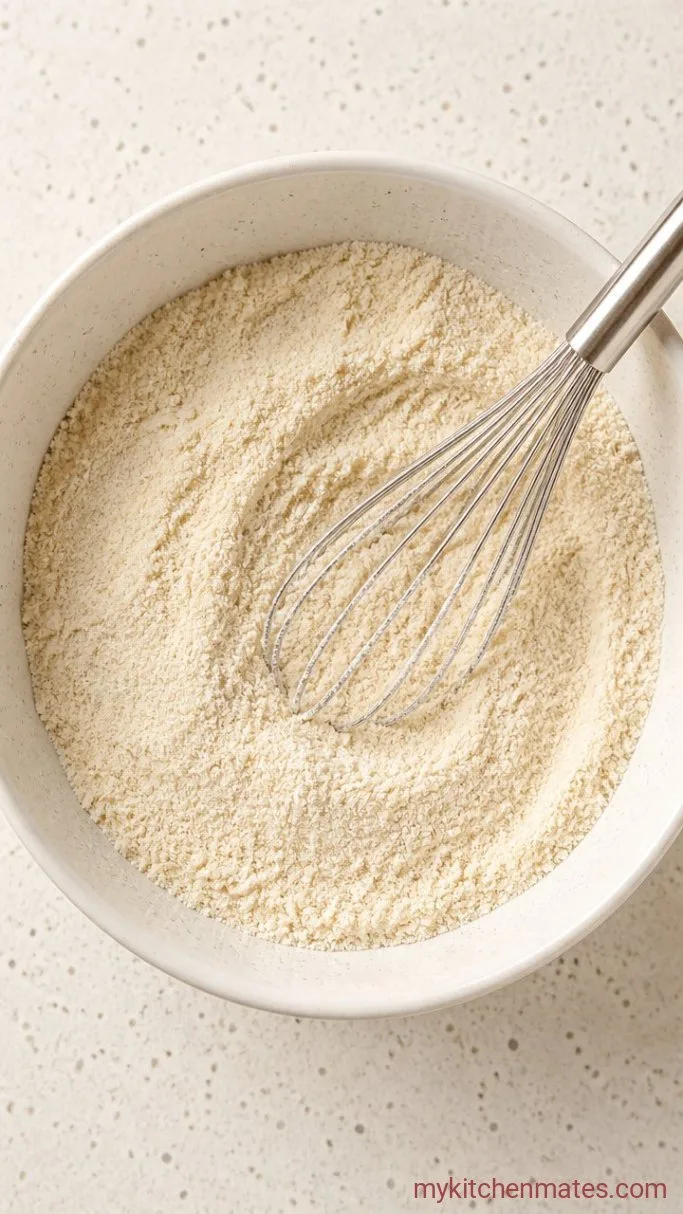 Keto Blueberry Muffins with Almond Flour Step 1: Whisk the Dry Ingredients