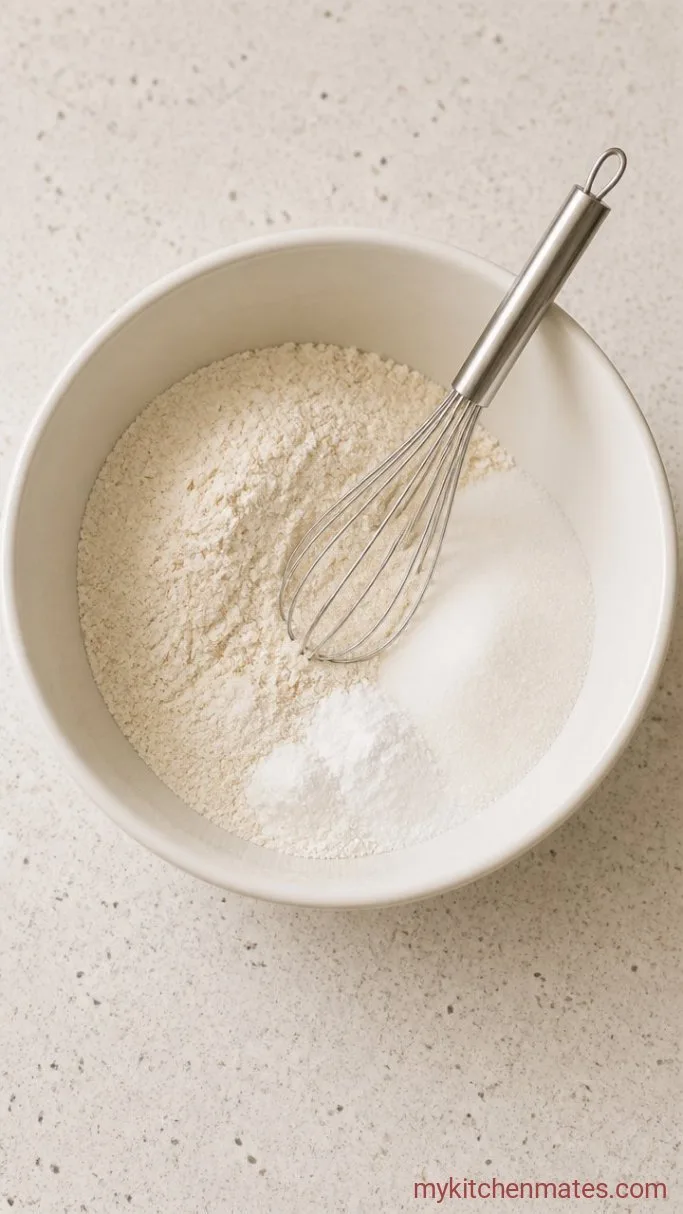 Sourdough Blueberry Muffins with a Soft, Tender Crumb Step 1: Whisk the Dry Ingredients