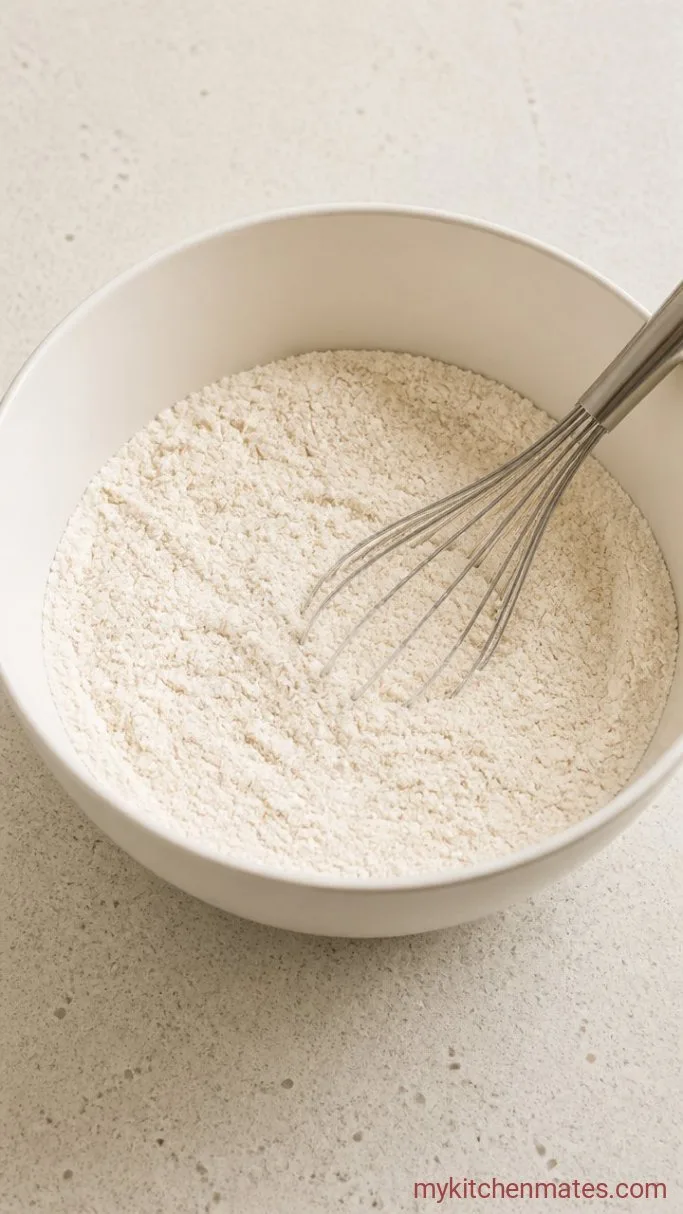 Buttermilk Blueberry Jumbo Muffins Step 1: Whisk the Dry Ingredients