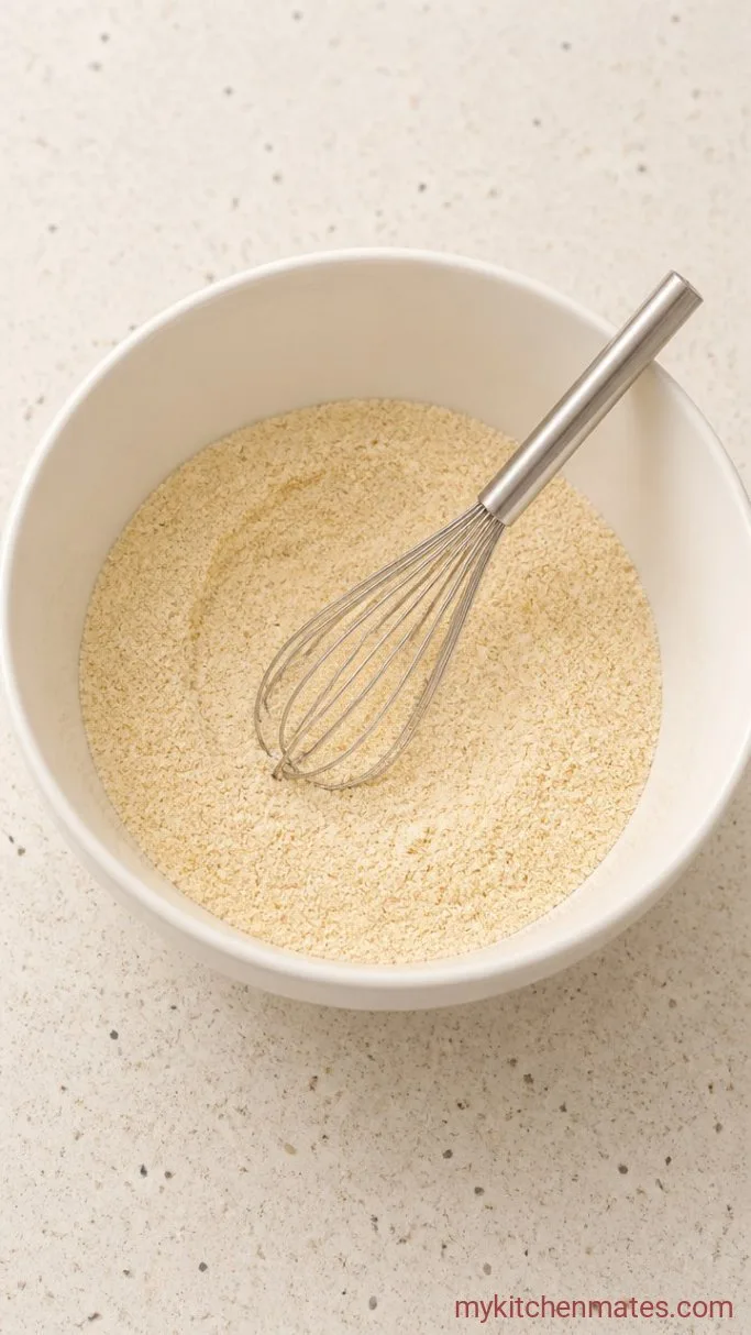 25-Minute Fluffy Keto Cheddar Bay Biscuits Step 1: Whisk the Dry Ingredients