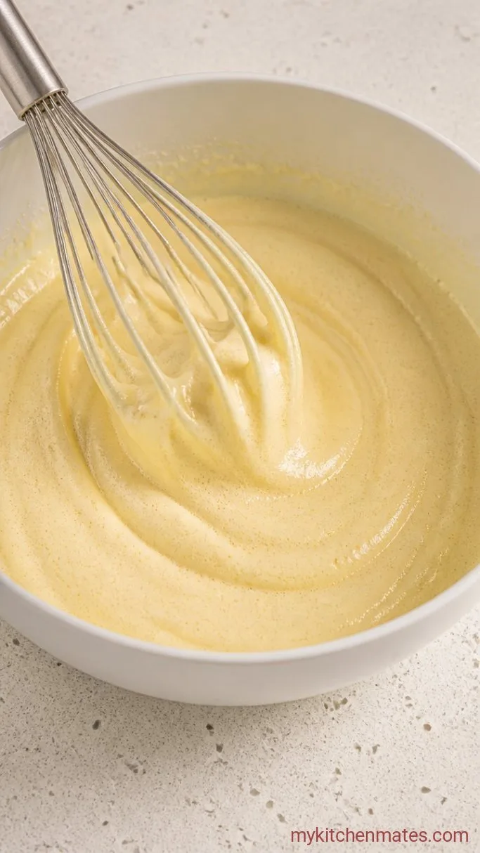 Fluffy Strawberry Roll Cake with Fresh Strawberry Cream Step 1: Whisk the Egg Mixture