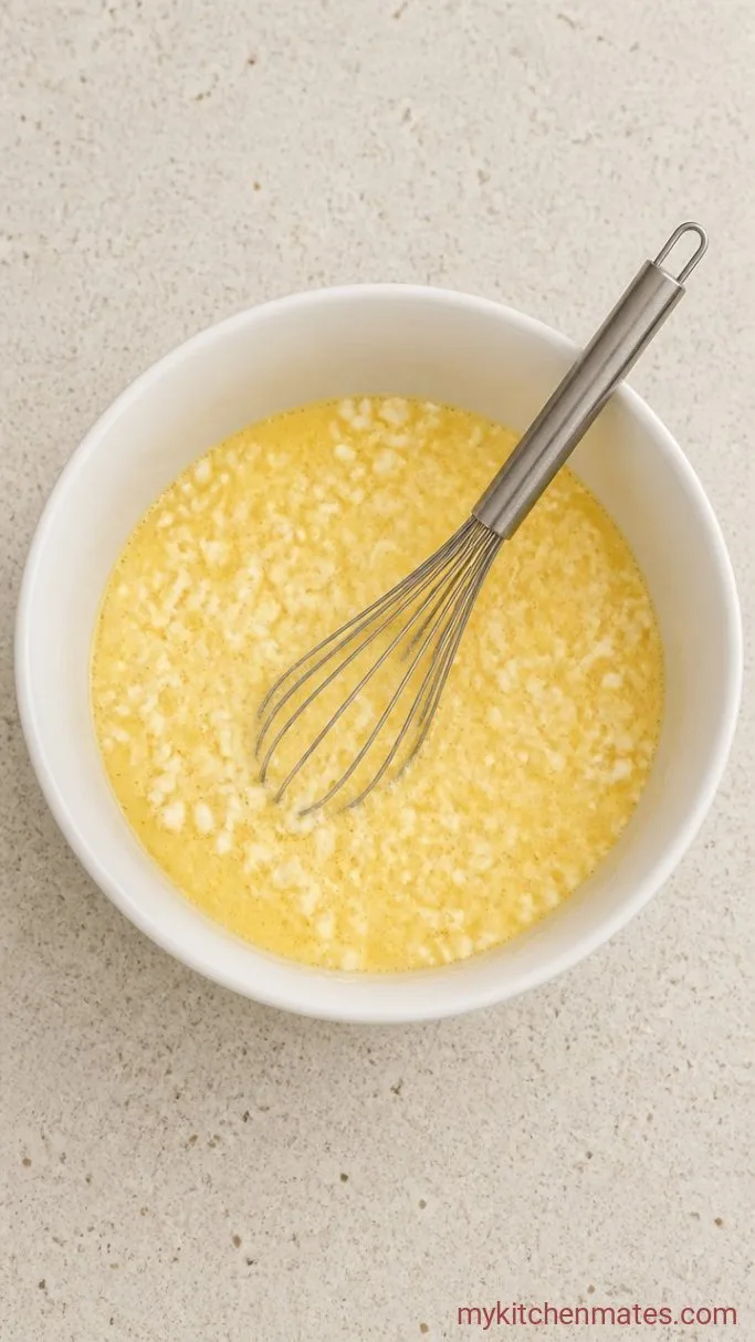 Step 1: Whisk the Eggs and Cottage Cheese