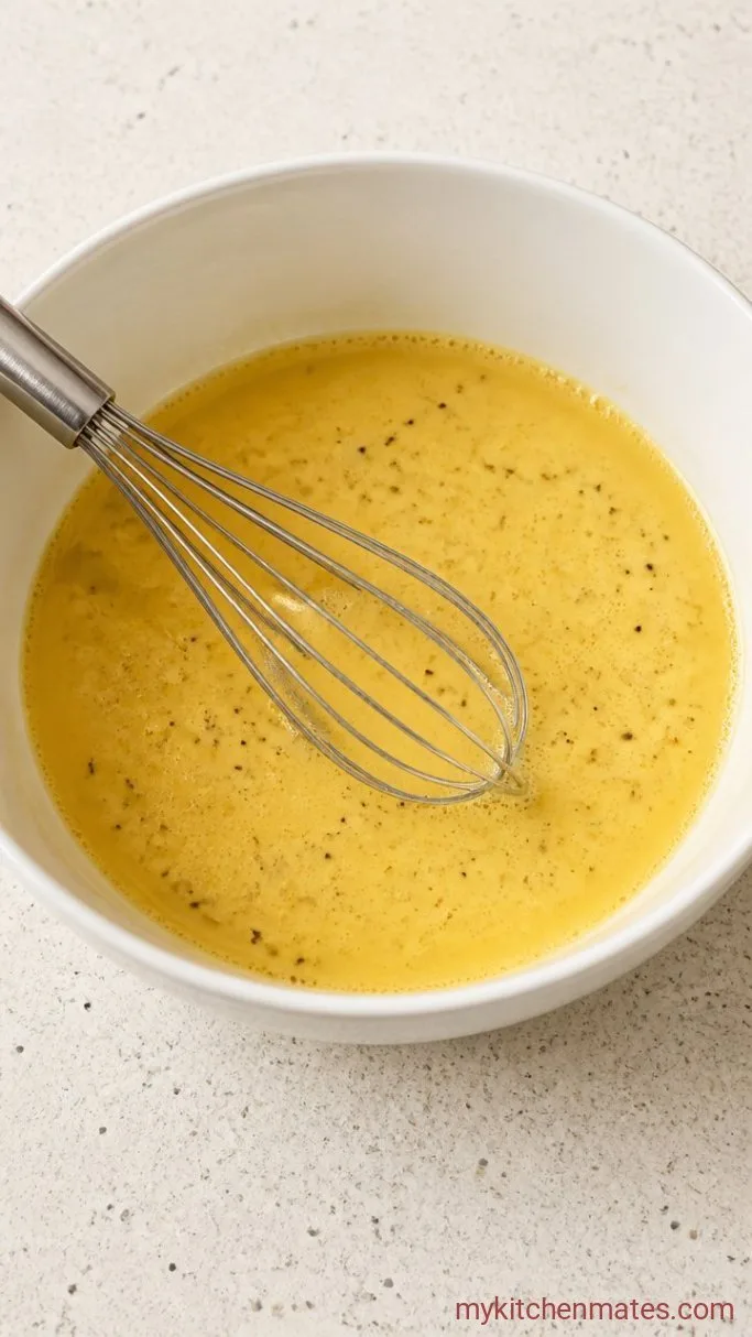 Sheet Pan Eggs (Baked, No Flipping, Perfect for Sandwiches) Step 1: Whisk the Eggs