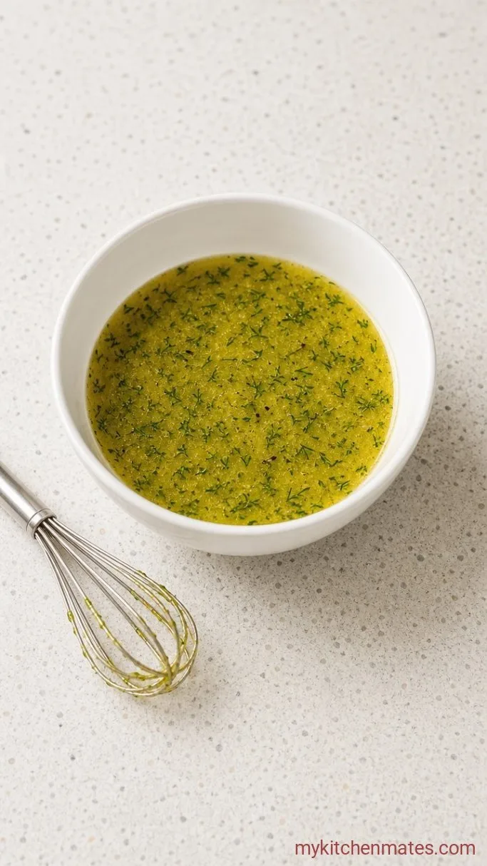 10-Minute Beet Cucumber Feta Salad Step 1: Whisk the Lemon Dressing