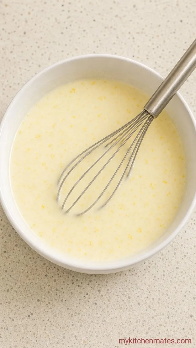 5-Minute Lemon Blueberry Overnight Oats Step 1: Whisk the Lemon Mixture