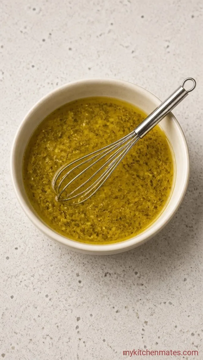 Step 1: Whisk the Lemon-Oregano Dressing