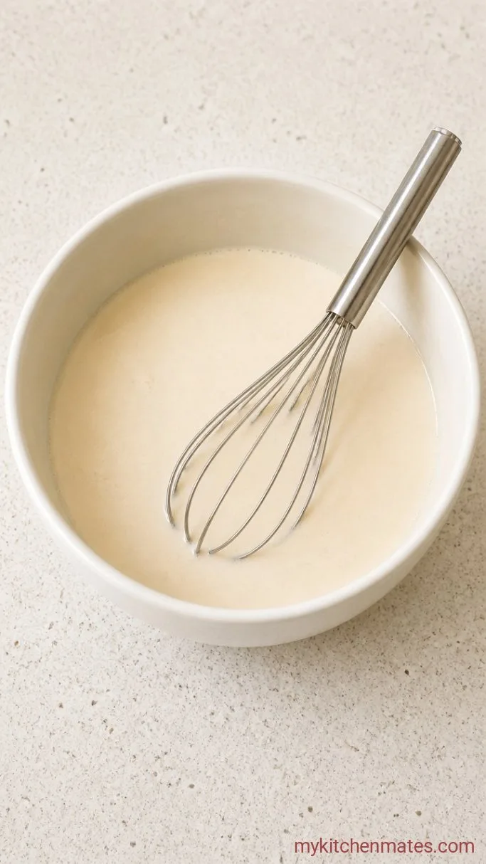 Step 1: Whisk the Liquid Mixture