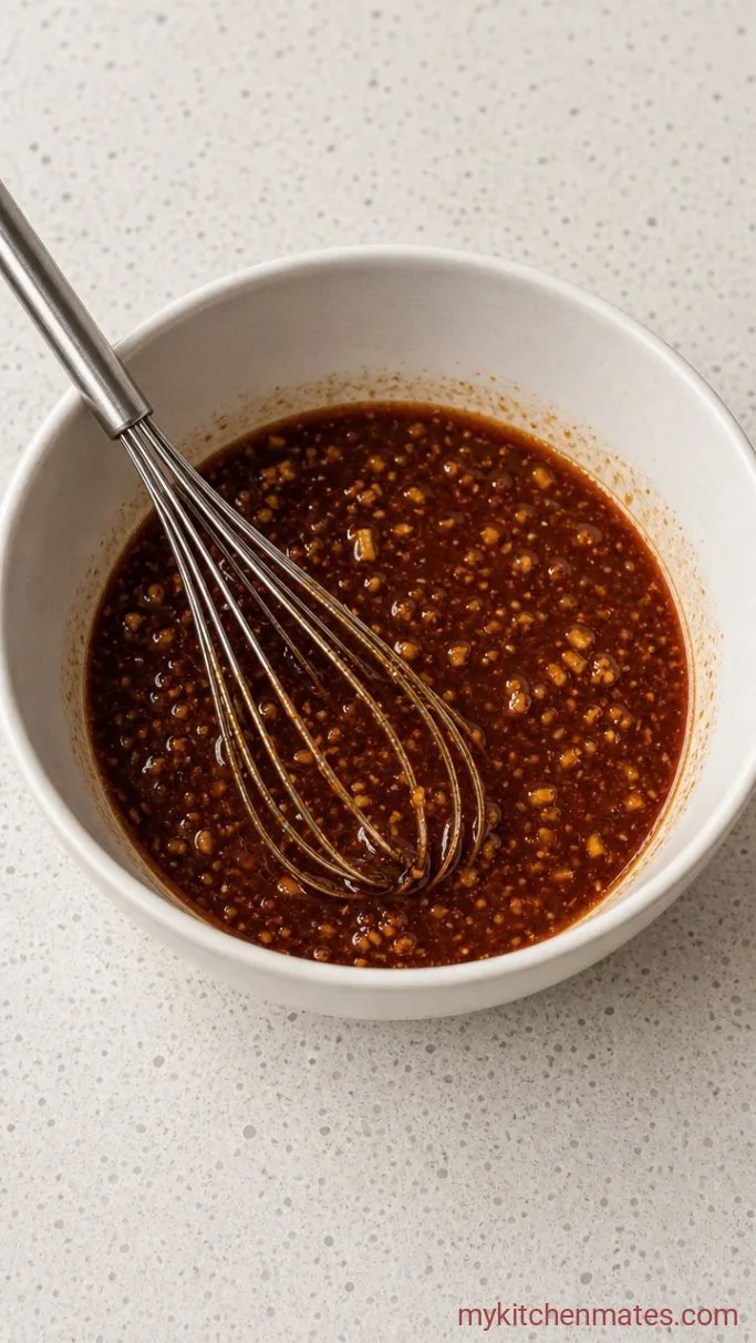 5-Ingredient Sticky Chicken Wing Marinade Step 1: Whisk the Marinade