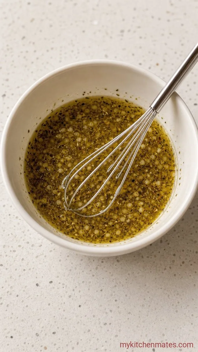 Juicy Italian Grilled Chicken Breasts Step 1: Whisk the Marinade
