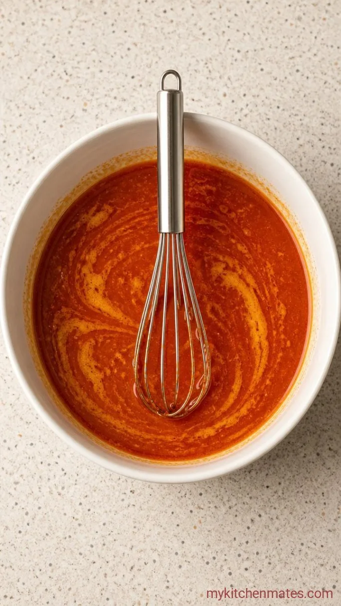 5-Minute Buffalo Chicken Marinade Step 1: Whisk the Marinade