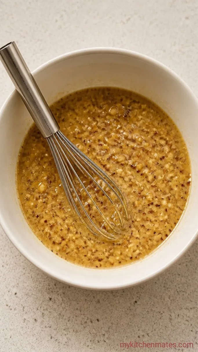 5-Minute Honey Mustard Marinade for Juicy Chicken Step 1: Whisk the Marinade