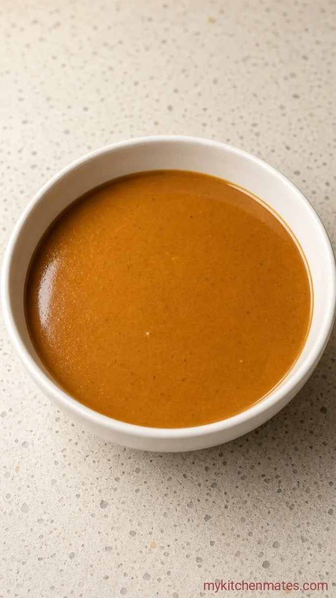 Quick Thai Peanut Chicken Wraps Step 1: Whisk the Peanut Sauce