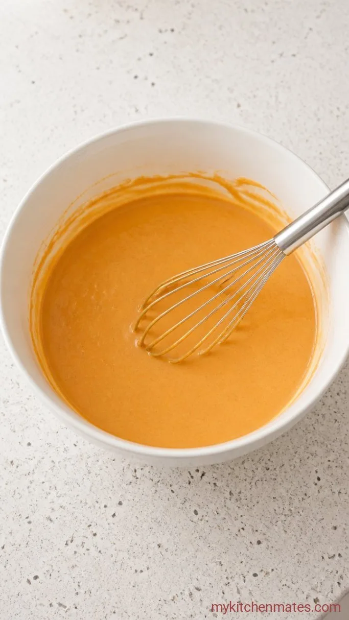 Step 1: Whisk the Pumpkin and Condensed Milk