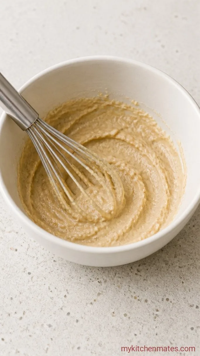 4-Ingredient Classic Tahini Sauce Step 1: Whisk the Tahini and Lemon Juice