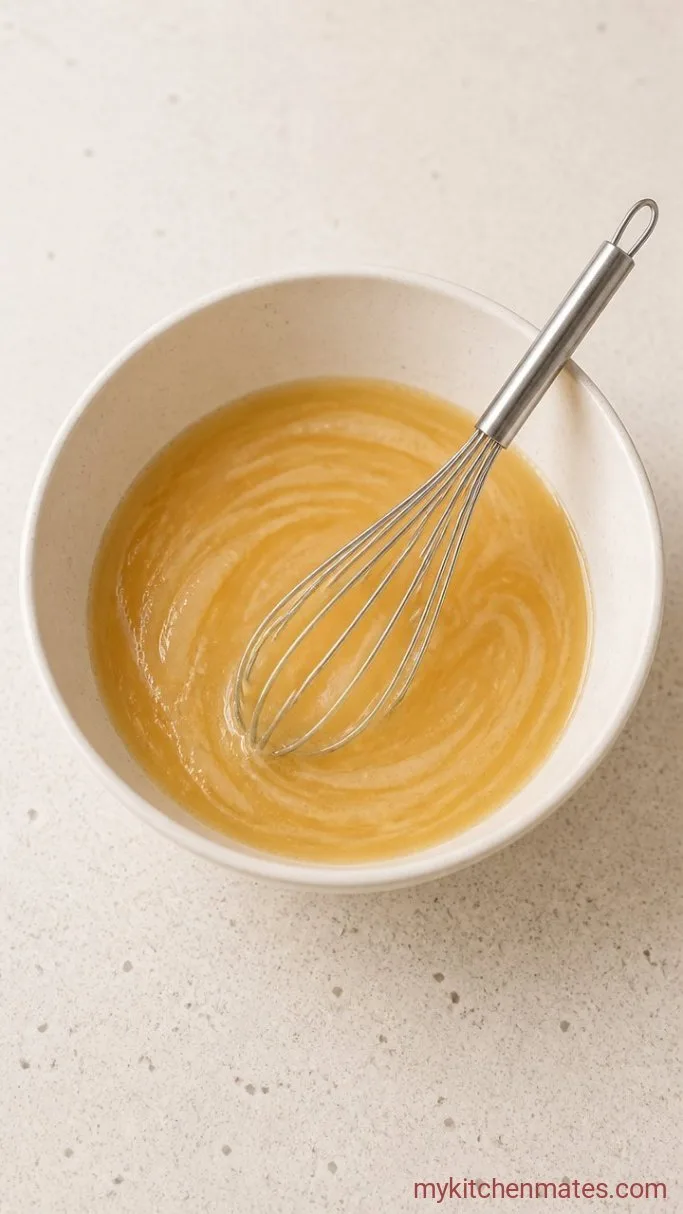 Crispy Sourdough Discard Granola Step 1: Whisk the Wet Base